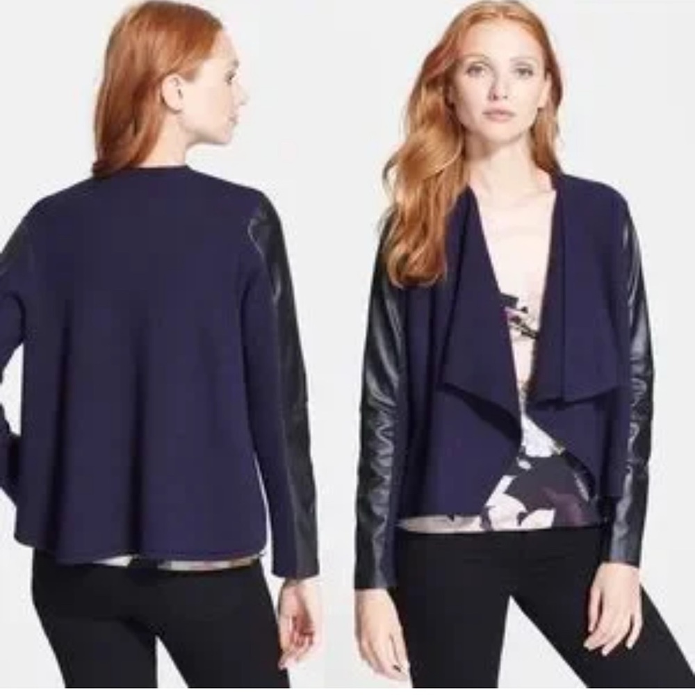 Ted Baker Midnight Blue Jacket with Black Sleeves